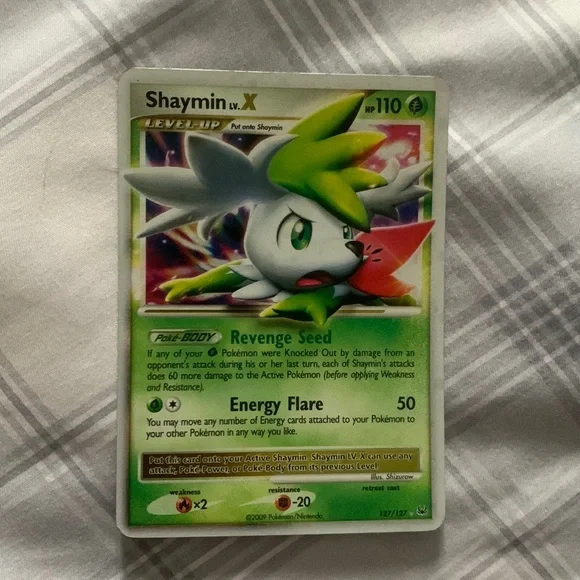 Shaymin 110 pokémon card - Picture 2 of 5